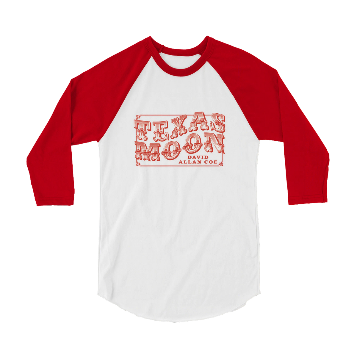 David Allan Coe Texas Moon Baseball T-Shirt