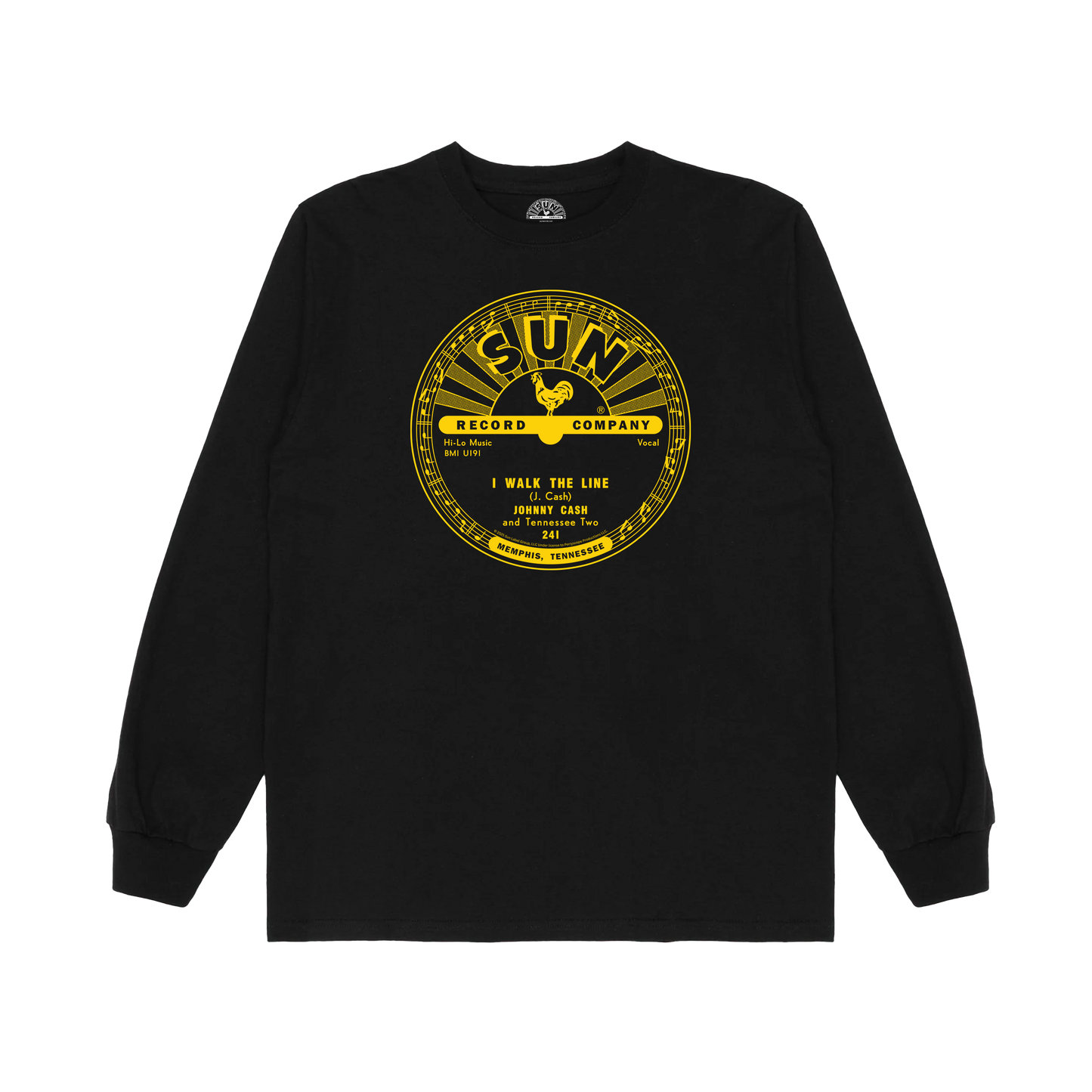 Johnny Cash I Walk The Line Long Sleeve