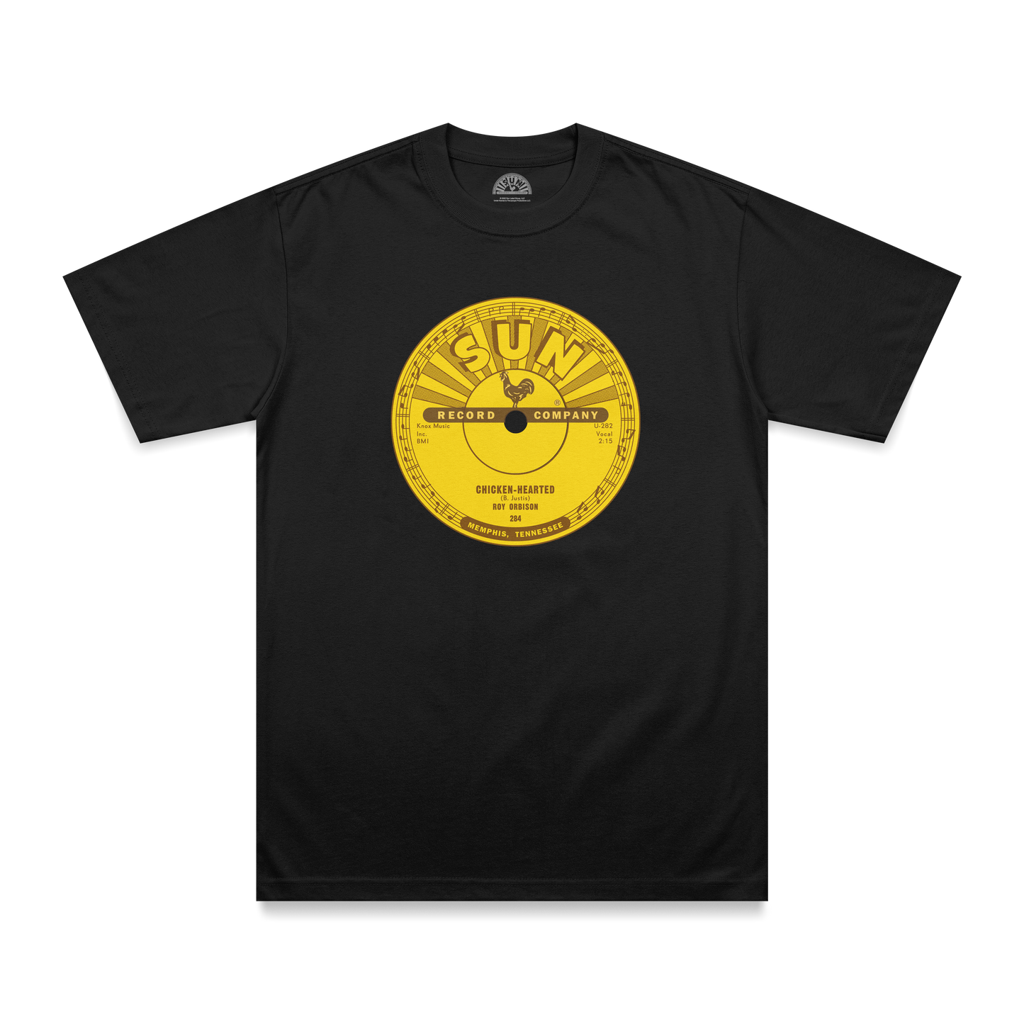 Roy Orbison Chicken-Hearted Sun Records Label T-Shirt