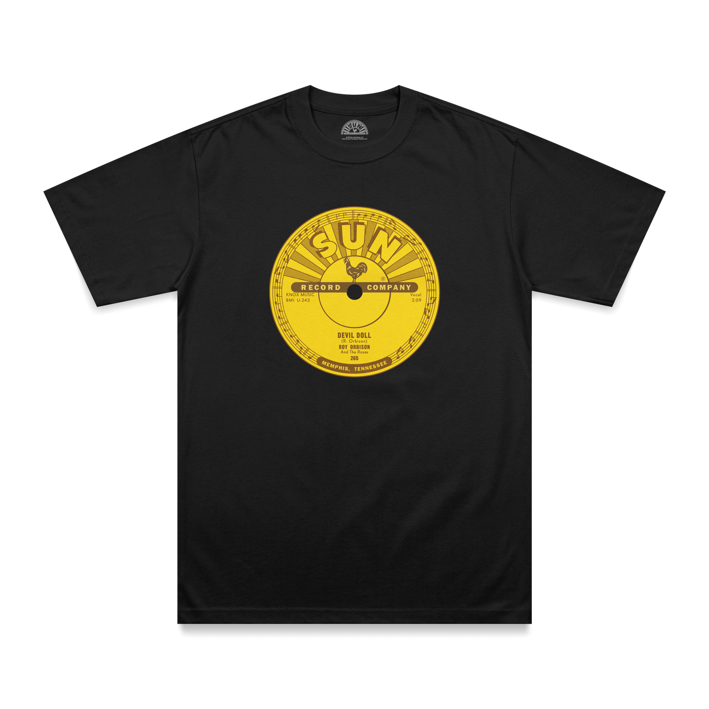 Roy Orbison Devil Doll Sun Records Label T-Shirt