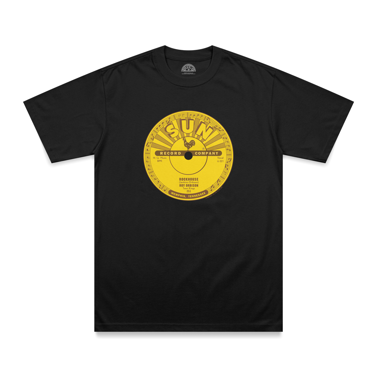 Roy Orbison Rockhouse Sun Records Label T-Shirt