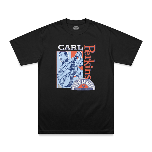 Carl Perkins Retro Print T-Shirt black 
