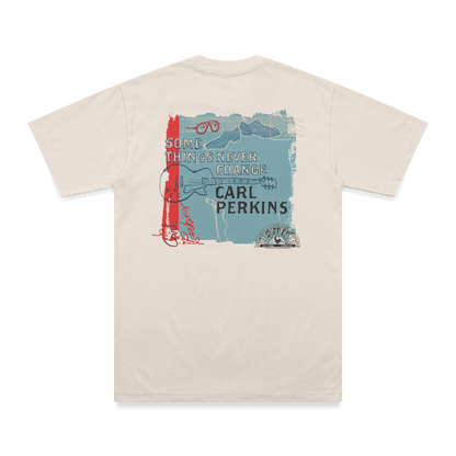 Carl Perkins Some Things Never Change Double Sided T-Shirt vintage white back 