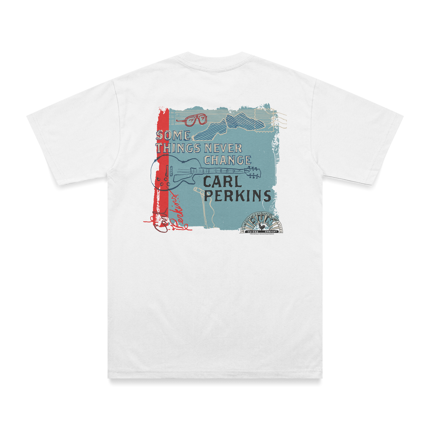 Carl Perkins Some Things Never Change Double Sided T-Shirt white back