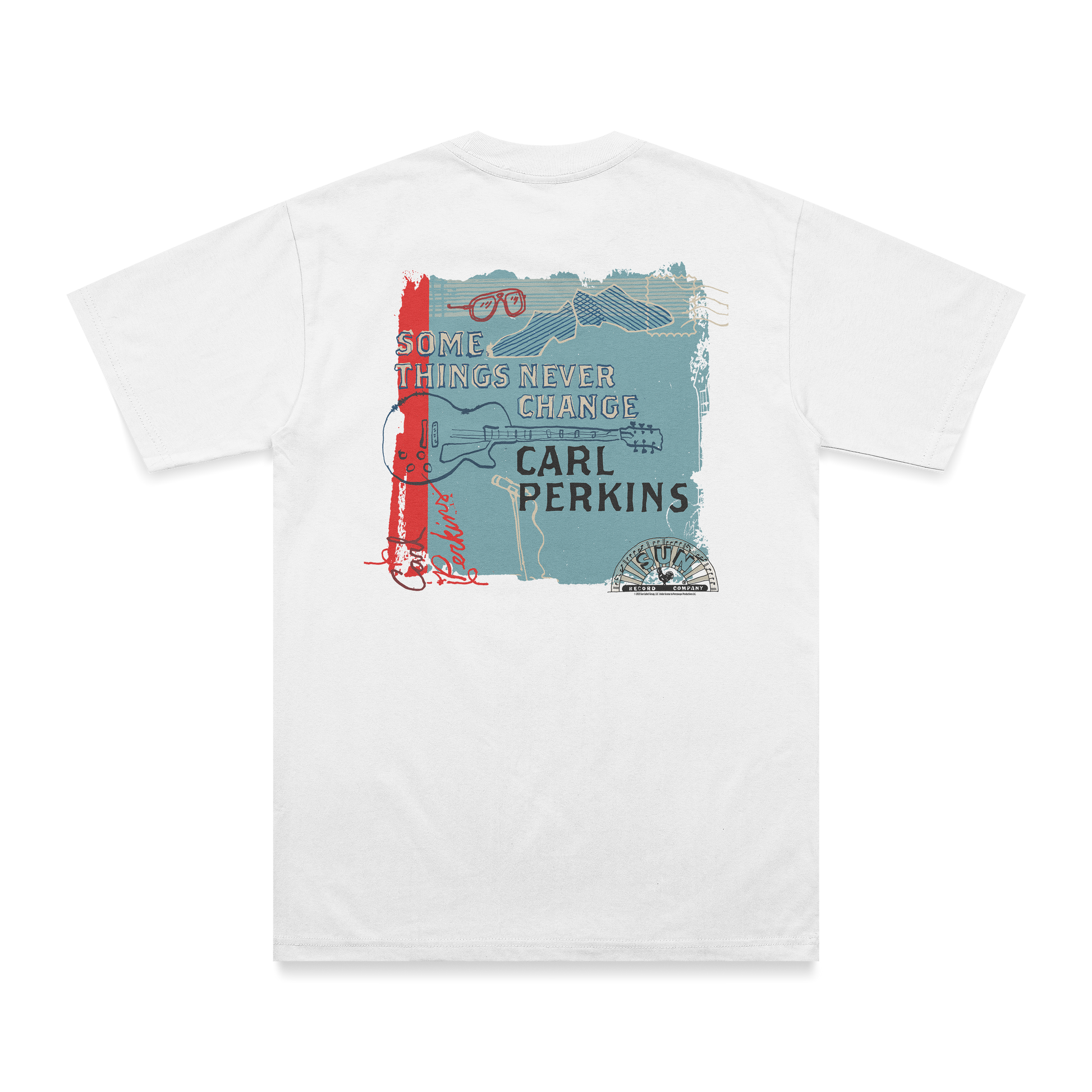 Carl Perkins Some Things Never Change Double Sided T-Shirt white back