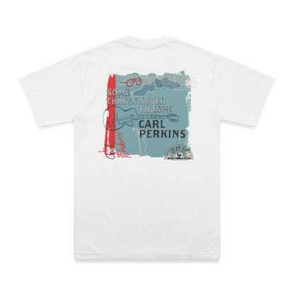 Carl Perkins Some Things Never Change Double Sided T-Shirt white back