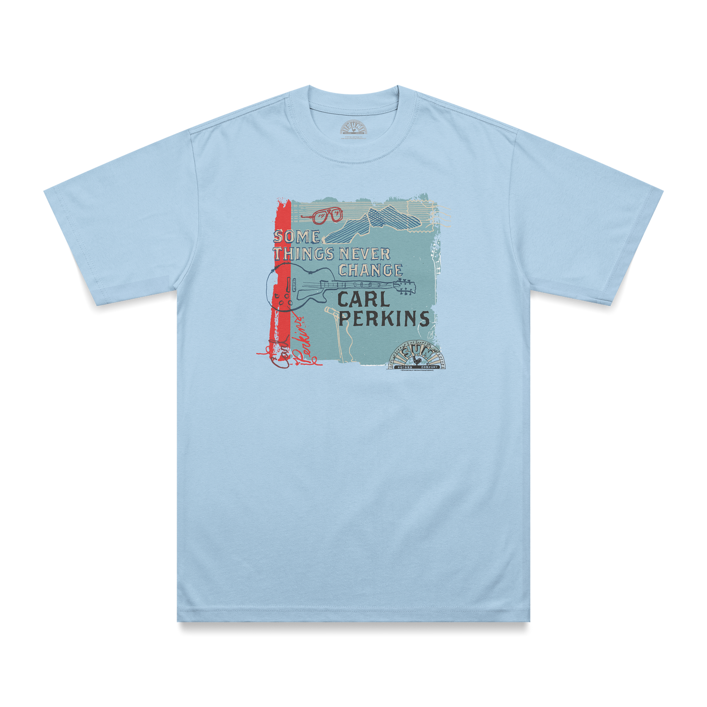 Carl Perkins Some Things Never Change T-Shirt blue front 