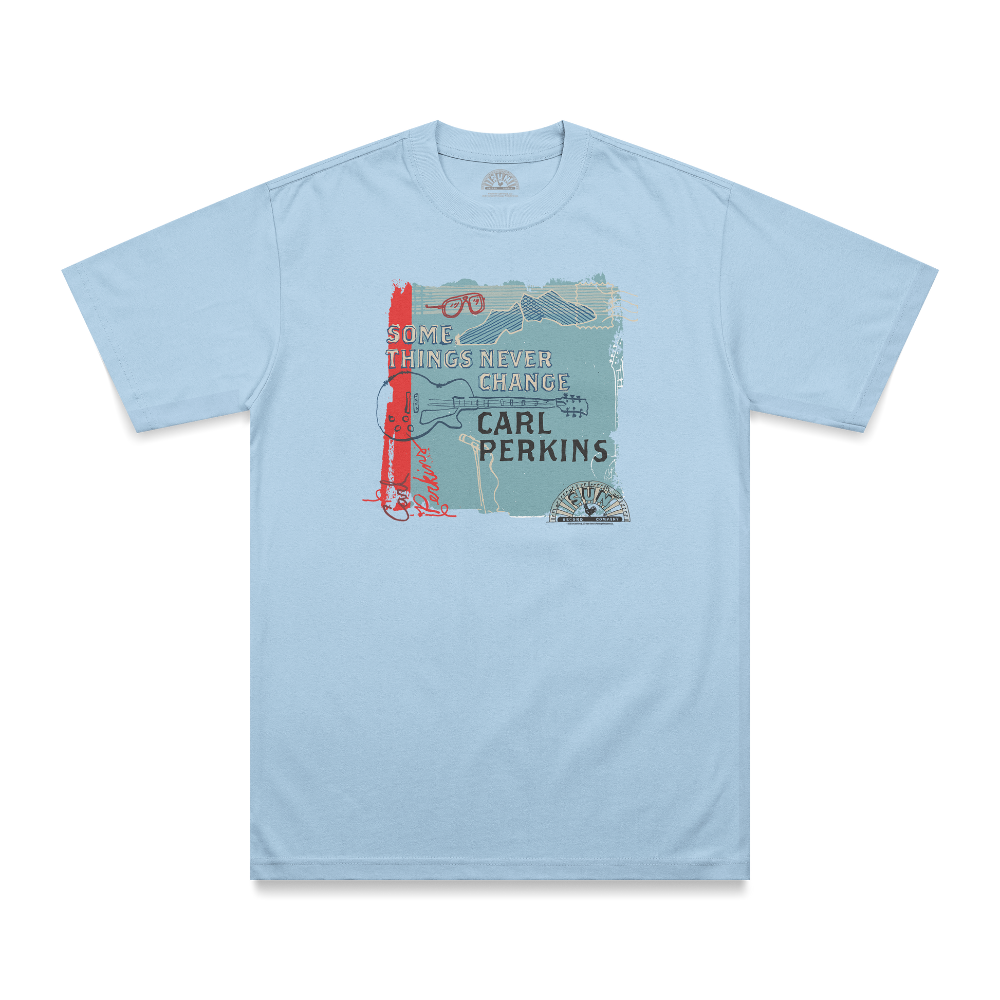 Carl Perkins Some Things Never Change T-Shirt blue front 