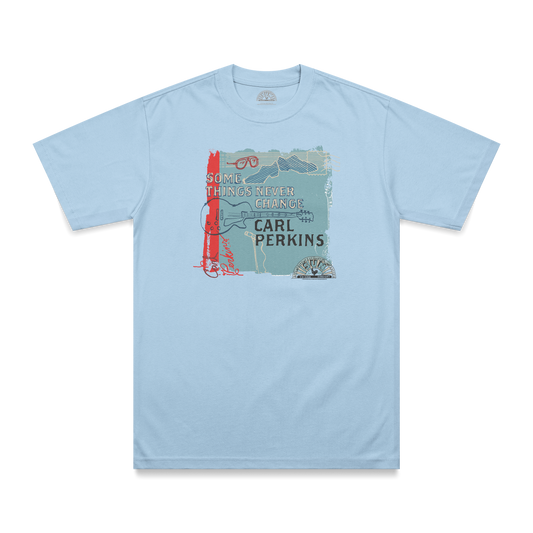 Carl Perkins Some Things Never Change T-Shirt blue front 