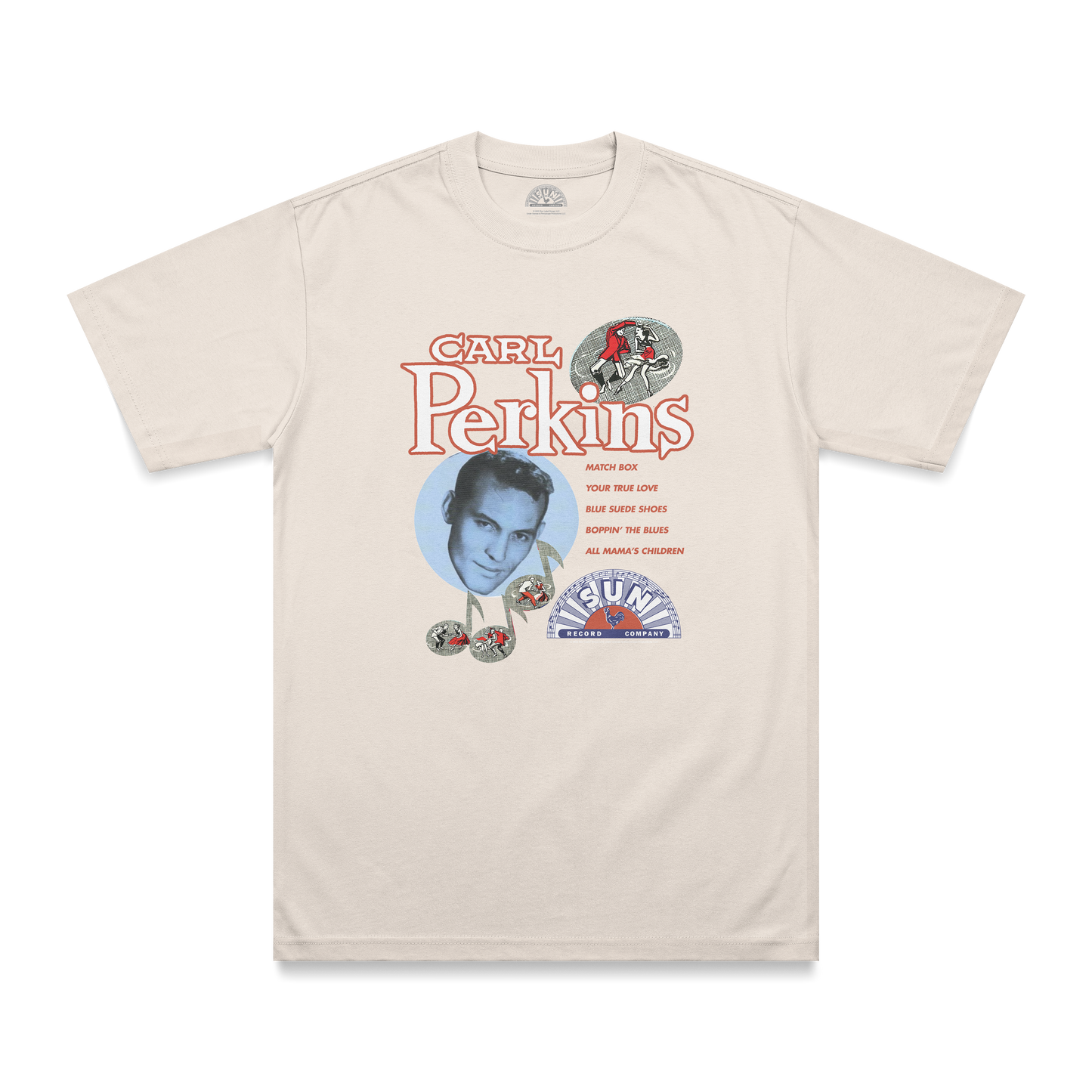 Carl Perkins Song Titles T-Shirt white