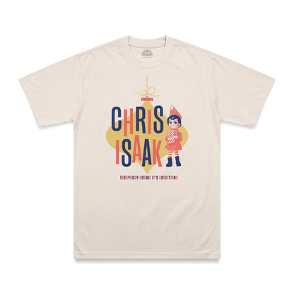 Chris Isaak Everybody Knows its Christmas T-Shirt vintage white