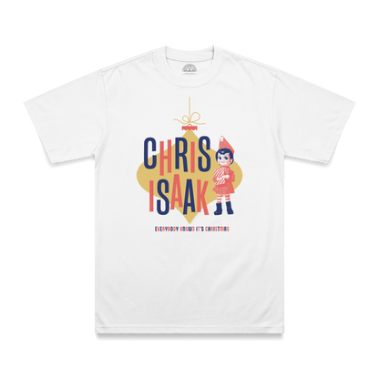 Chris Isaak Everybody Knows its Christmas T-Shirt white