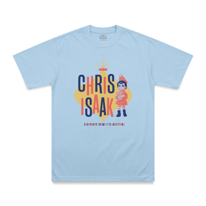 Chris Isaak Everybody Knows its Christmas T-Shirt blue