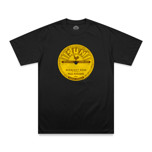Paul Rodgers Midnight Rose Sun Records Label T-Shirt