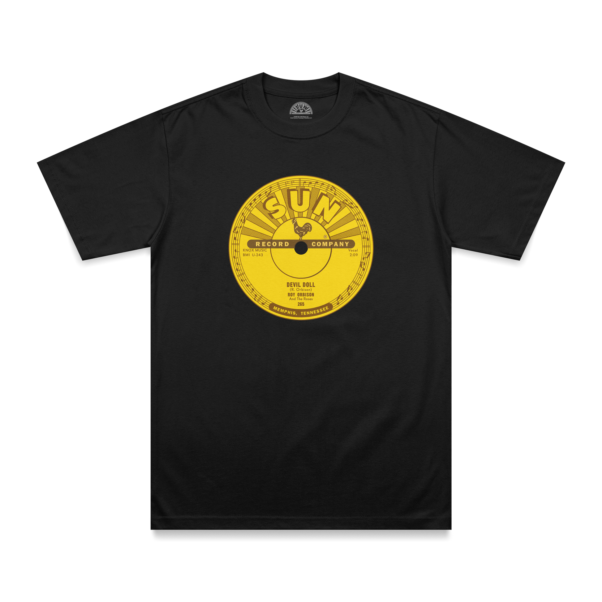 Roy Orbison Devil Doll Sun Records Label T-Shirt