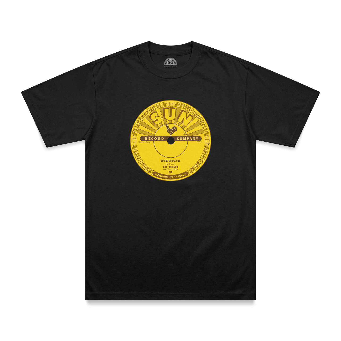 Roy Orbison You're Gonna Cry Sun Records Label T-Shirt