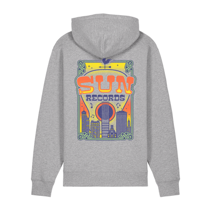 Sun Records Skyline Hoodie grey back 