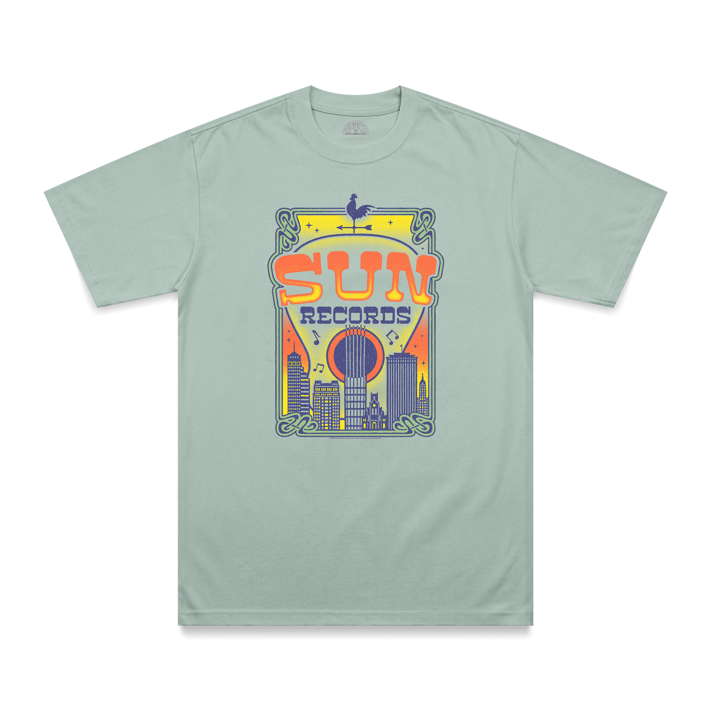 Sun Records Skyline T-Shirt Green 