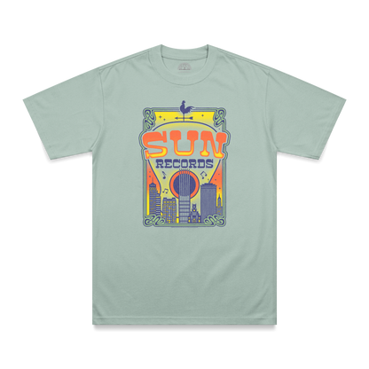 Sun Records Skyline T-Shirt Green 