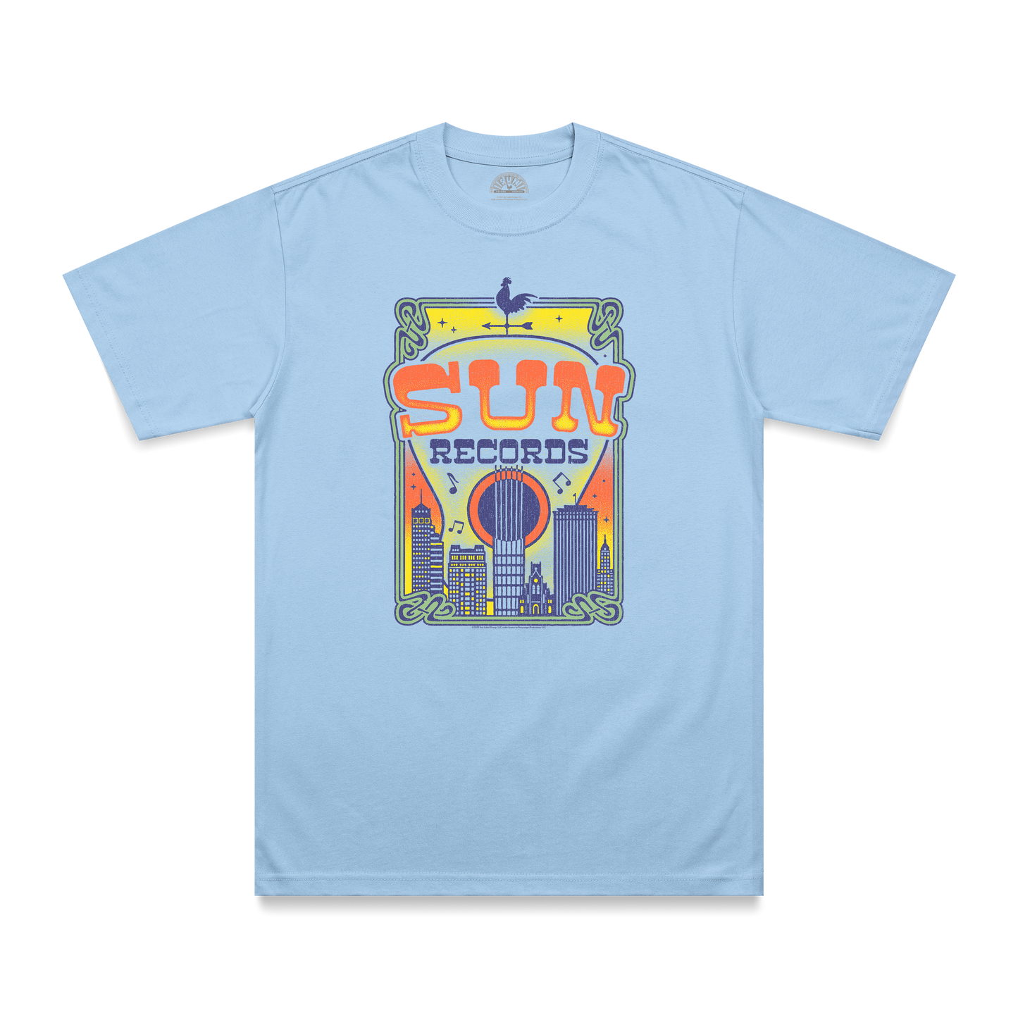 Sun Records Skyline T-Shirt blue