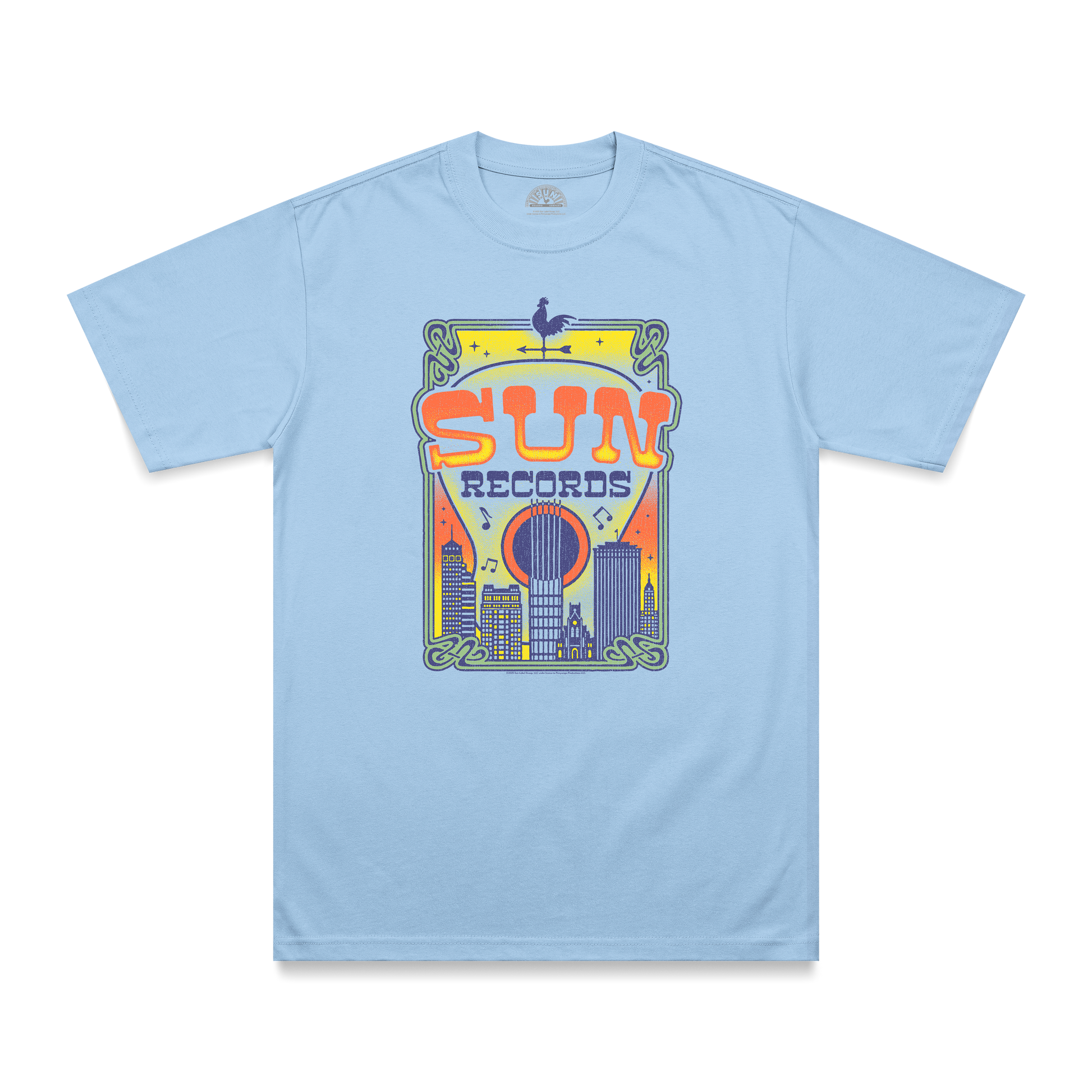 Sun Records Skyline T-Shirt blue