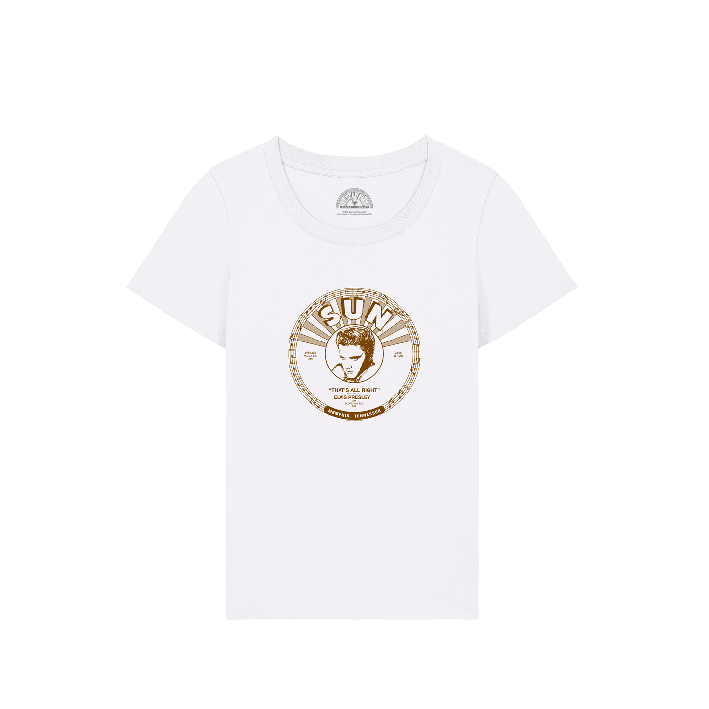 Vintage Elvis Women's T-Shirt white