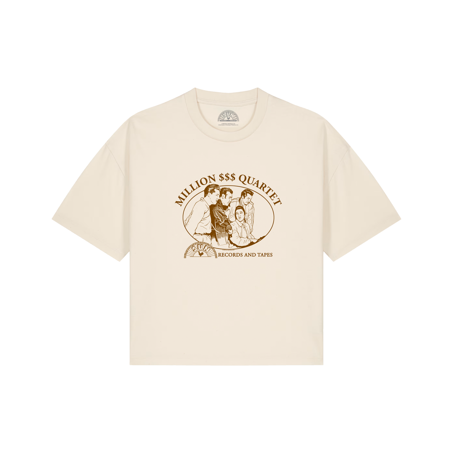 Vintage Million Dollar Quartet Boxy Women's T-Shirt vintage white