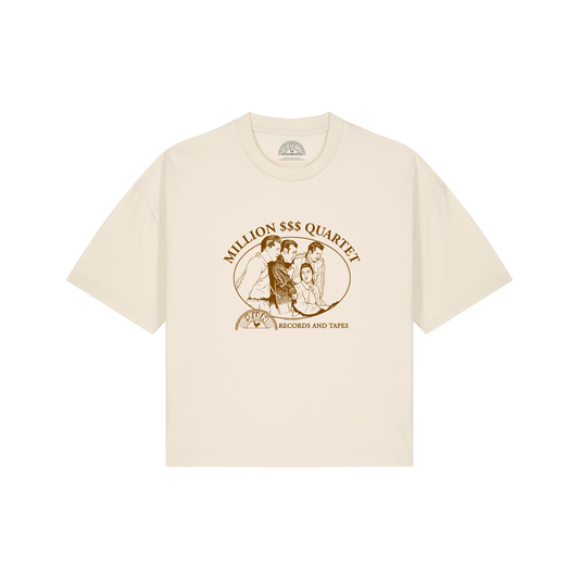 Vintage Million Dollar Quartet Boxy Women's T-Shirt vintage white