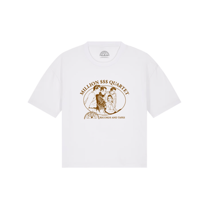 Vintage Million Dollar Quartet Boxy Women's T-Shirt white