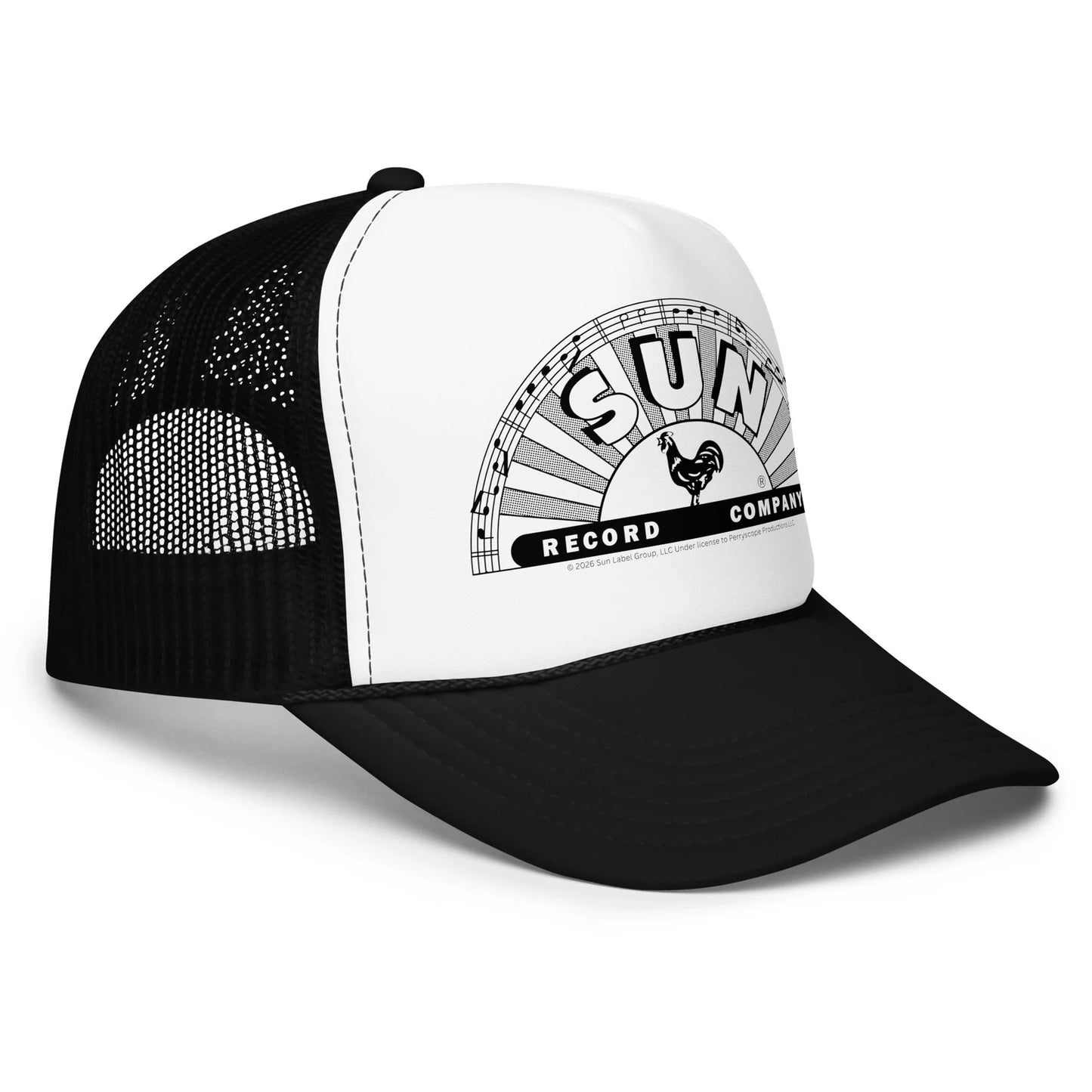 Sun Records Black Half Logo Trucker Hat