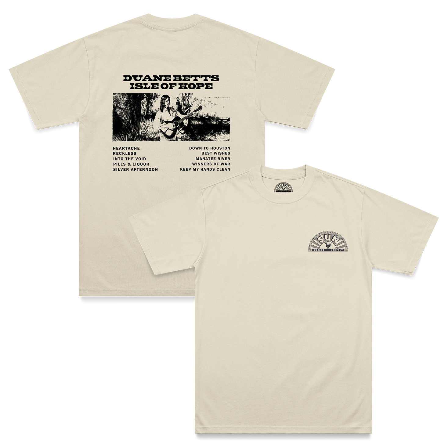 Duane Betts Isle Of Hope Double Sided Track List T-Shirt