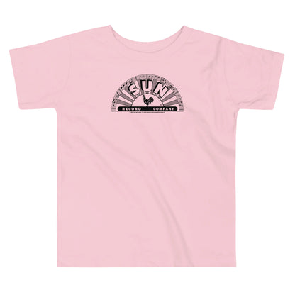 Sun Records Half Logo Toddler T-Shirt pink